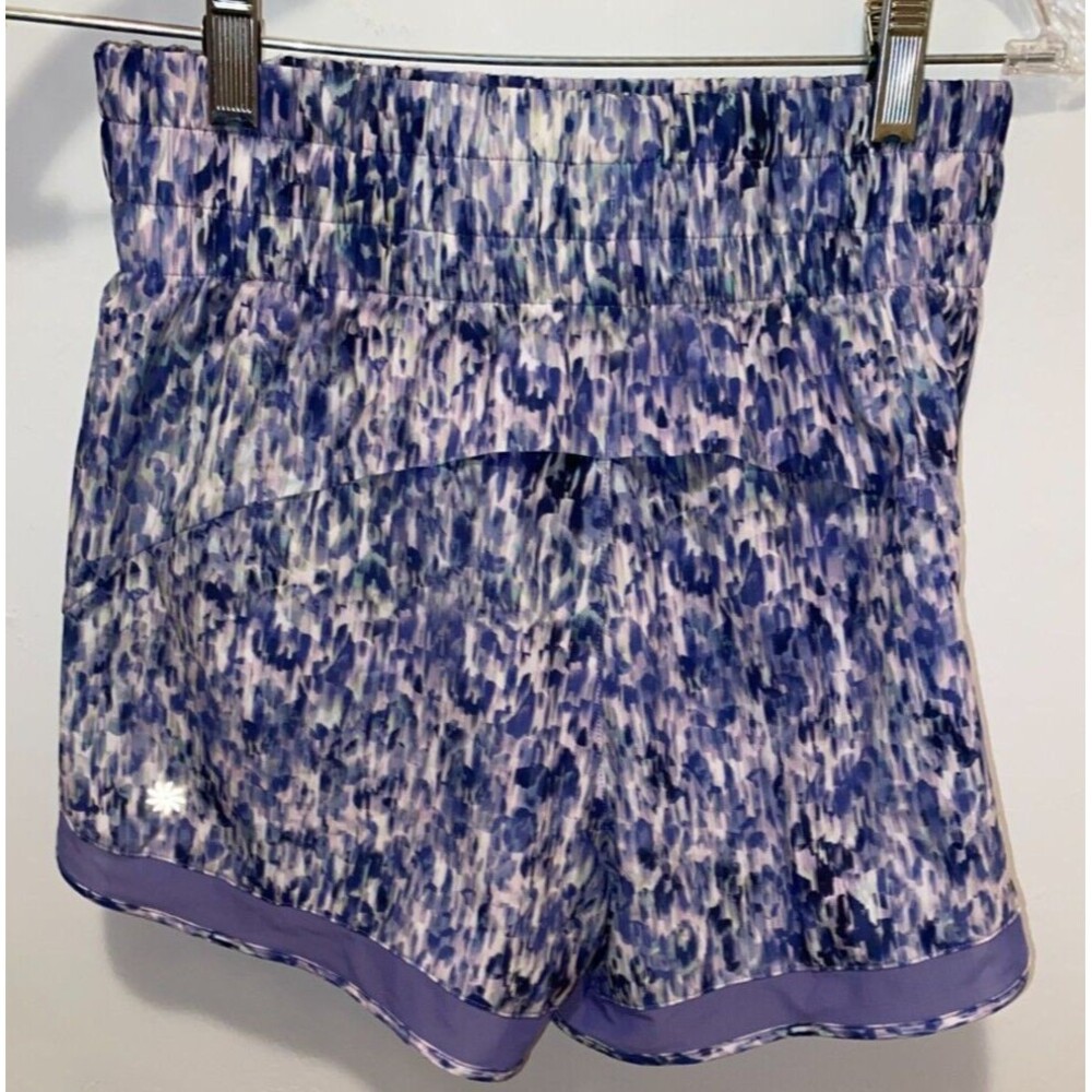 Athleta High Rise Mesh Racer Run 3" Short Size XS Blue
